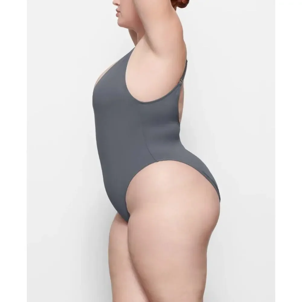 SKIMS Swim One Piece Swimsuit Scoop Neck Beach Pool Vacation XL